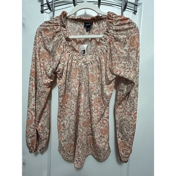 Buckle Daytrip floral blouse Women’s XS Ditzy Cottagecore Lightweight Boho Pink - Picture 3 of 15